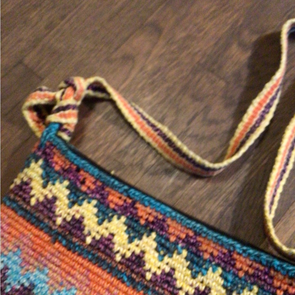 Boho Woven Colorful Patterned Women's Bag - Picture 4 of 5